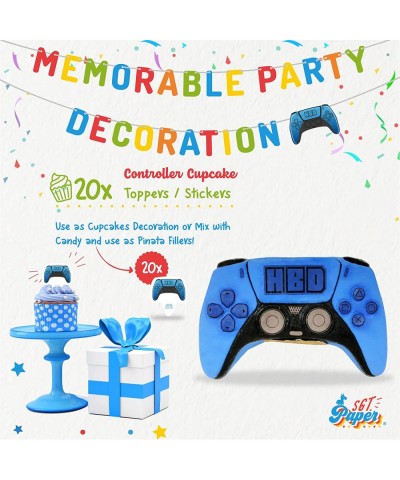 Controller Pinata with Pull Strings Exciting Birthday Game for Kids & Awesome Gamer Party Decoration $59.21 Piñatas