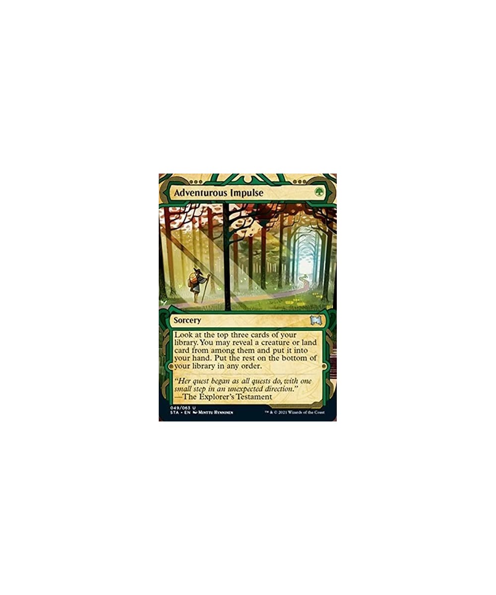 Magic: The Gathering - Adventurous Impulse (049) - Borderless - Foil-Etched - Strixhaven Mystical Archive $12.08 Trading Card...