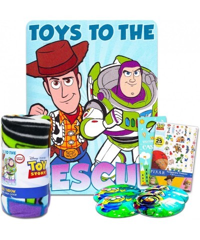 Toy Story Fleece Blanket Set - Bundle with Toy Story Blanket for Boys Toy Story Tattoos Mini Puzzles More | 45" x 60" Toy Sto...