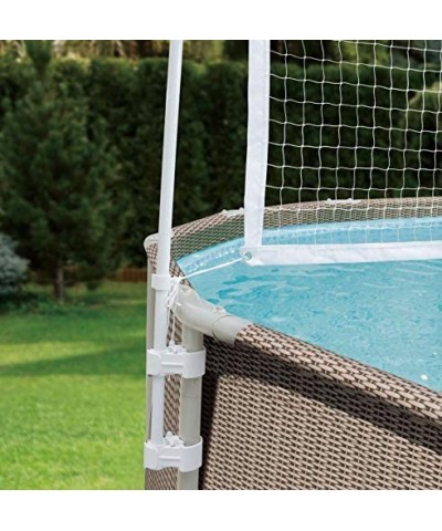 Volleyball Net for Pool Kit Water 10 to 20 Ft Metal Frame Above Ground Swimming $121.61 Swimming Pool & Outdoor Water Toys