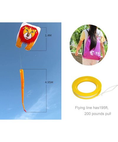 Lion Large Kite for Adults Soft Nylon Material Parafoil Kites . 244×39 inch Kite Easy to Fly with 195ft Kite Braided String a...