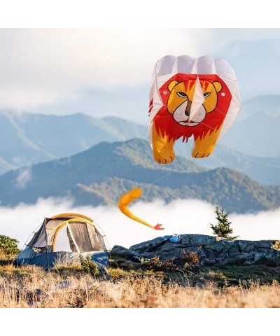 Lion Large Kite for Adults Soft Nylon Material Parafoil Kites . 244×39 inch Kite Easy to Fly with 195ft Kite Braided String a...