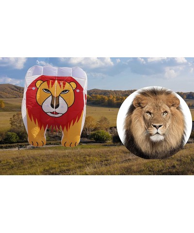 Lion Large Kite for Adults Soft Nylon Material Parafoil Kites . 244×39 inch Kite Easy to Fly with 195ft Kite Braided String a...