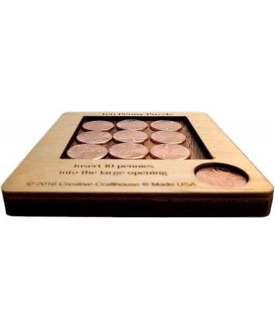 10 Penny Puzzle - A Circle Packing Problem - Ten Mint Pennies are Included $18.05 Brain Teaser Puzzles