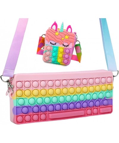 Pop Purse for Girls Women Fidget Shoulder Bag Rainbow Pop Fidget Bag Toy $30.29 Fidget Toys