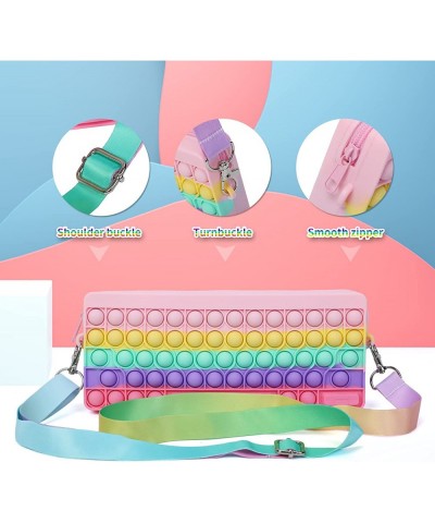 Pop Purse for Girls Women Fidget Shoulder Bag Rainbow Pop Fidget Bag Toy $30.29 Fidget Toys