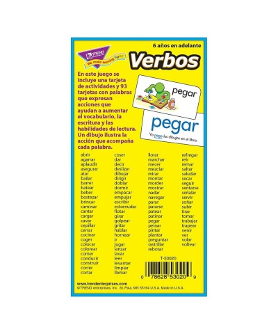 TREND enterprises Inc. T-53020BN Verbos (Spanish Action Words) Skill Drill Flash Cards 2 Sets $26.78 Educational Flash Cards