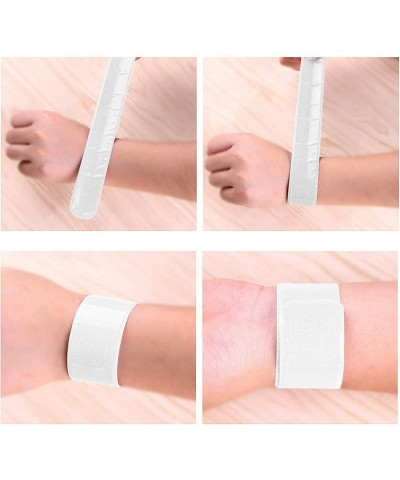 VieFantaisie Slap Bracelets 100/42 Pack Blank Slap Bracelets Bulk White Slap Bracelet for Kids DIY Slap Bracelet Wristband fo...