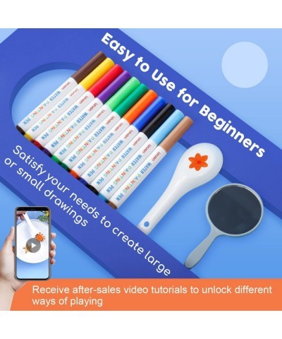 Magical Water Painting Drawing Set for Kids Floating Ink Pens 12 Colors Dry Erase Whiteboard Marker Includes Ceramic Spoon an...