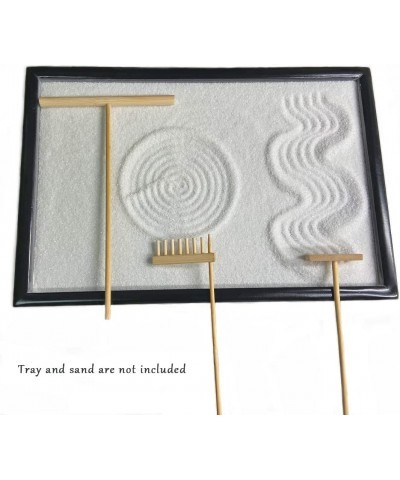 Zen Garden Accessories Mini Zen Garden Rakes and Sand Stamps Kit Desktop Mini Zen Garden Tools Gift Set with Rakes and Patter...