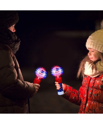 7.5 Inch Light Up Patriotic Magic Ball Toy Wand for Kids Flashing LED Wand for Boys and Girls with Batteries Included Thrilli...