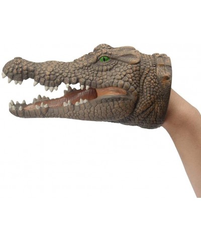 Crocodile Hand Puppet Toys Funny & Scared Alligator Head Puppets in Home Stage and Class Role Play Toy for Kids and Toddlers ...