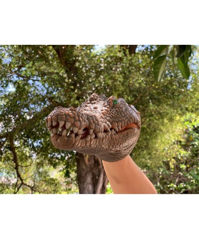 Crocodile Hand Puppet Toys Funny & Scared Alligator Head Puppets in Home Stage and Class Role Play Toy for Kids and Toddlers ...