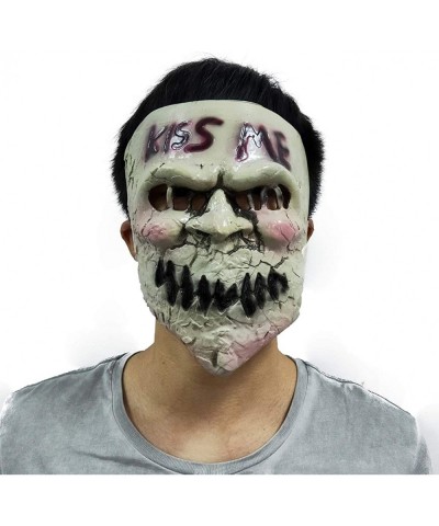 2019 Latex Election Eradicate Year Killer Cosplay Kiss Me Mask Halloween Party Props $26.95 Kids' Dress-Up Accessories