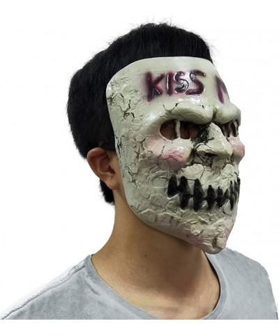 2019 Latex Election Eradicate Year Killer Cosplay Kiss Me Mask Halloween Party Props $26.95 Kids' Dress-Up Accessories