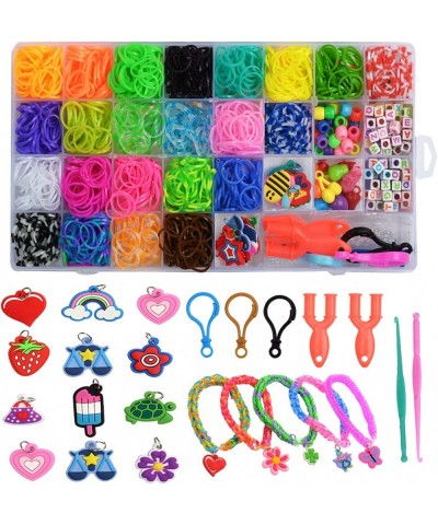 Rubber Band Bracelet Kit Loom Bracelet Making Kit for Kids Rubber Bands Refill Loom Set Rubber Bands for Bracelet Making Kit ...