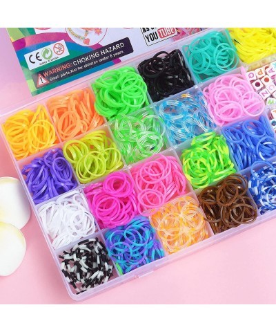 Rubber Band Bracelet Kit Loom Bracelet Making Kit for Kids Rubber Bands Refill Loom Set Rubber Bands for Bracelet Making Kit ...