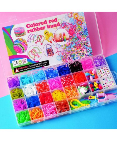 Rubber Band Bracelet Kit Loom Bracelet Making Kit for Kids Rubber Bands Refill Loom Set Rubber Bands for Bracelet Making Kit ...