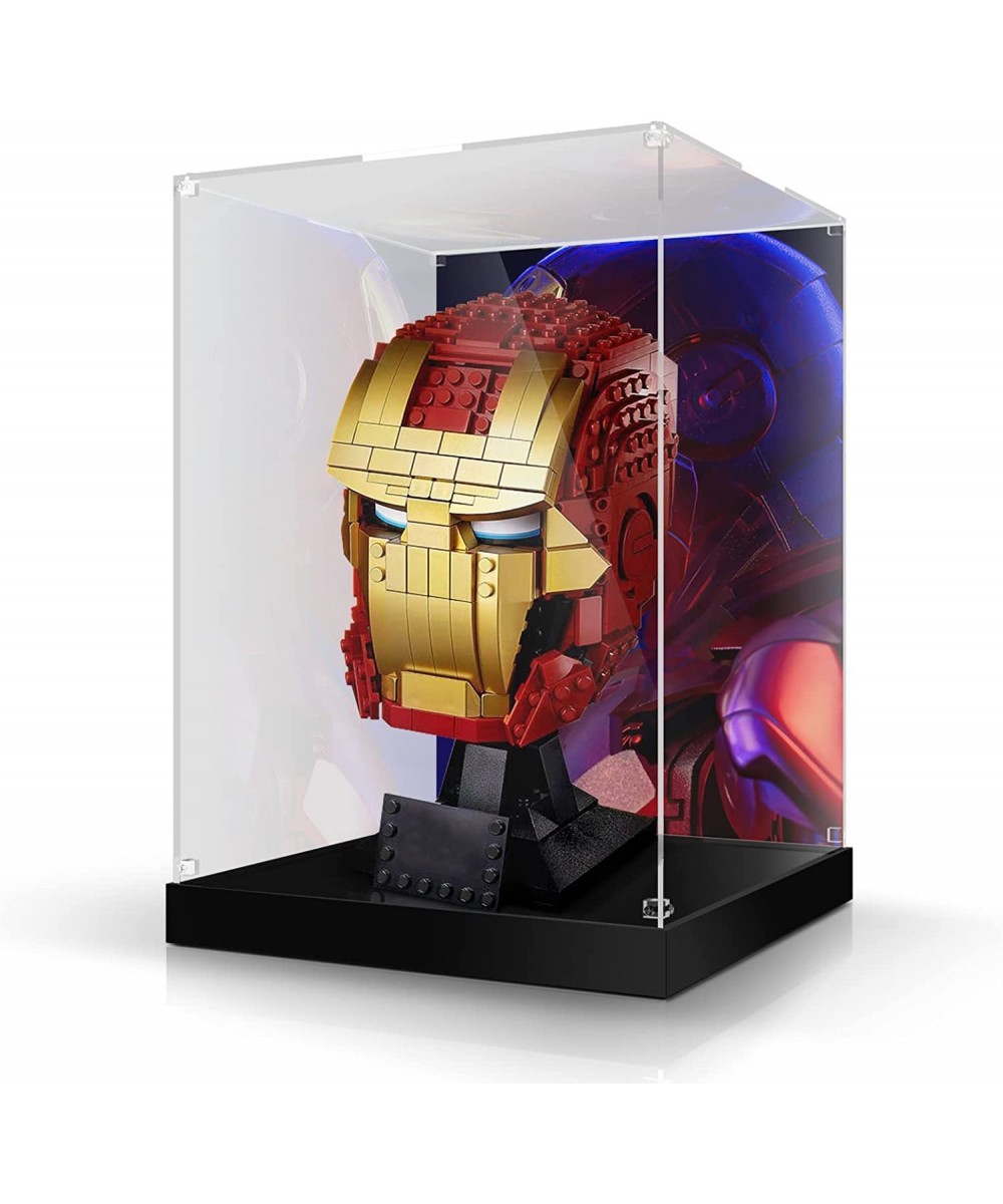 Acrylic Display Box for Lego Iron Man 76165 Set 3MM HD Dustproof Transparent Display Box for Lego Iron Man 76165 Helmet (Box ...