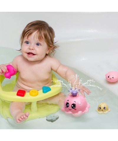 Baby Bath Toy with 4 Water Spray Modes Light Up Octopus Bath Toys Sprinkler Bathtub Toys for Toddlers 1-3 Swimming Pool Games...