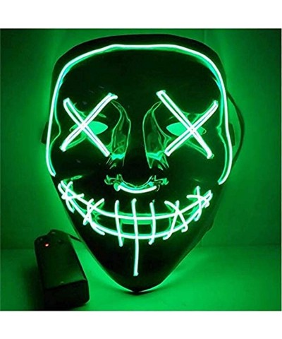 Glow Mask Halloween LED Light Up Mask for Festival Party Cosplay Scary Light Masks for Men Women Kids $15.08 Kids' Dress-Up A...