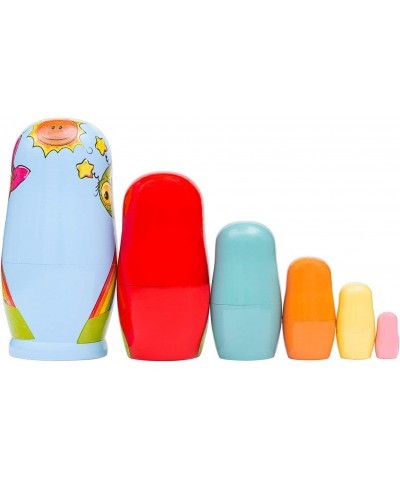 6pcs Handmade Wooden Cute Unicorns Russian Nesting Dolls Matryoshka Wooden Toys $30.04 Nesting Dolls