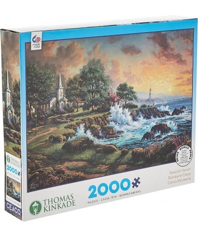 Thomas Kinkade - Seaside Haven Jigsaw - 2000 Piece Jigsaw Puzzle $18.16 Jigsaw Puzzles