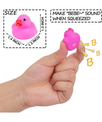 144-Pack Mini Bath Ducks Set Mini Colorful Rubber Duckies Bath Toy for Child Float & Squeak Tiny Ducks Pool Toy Set for Kids ...