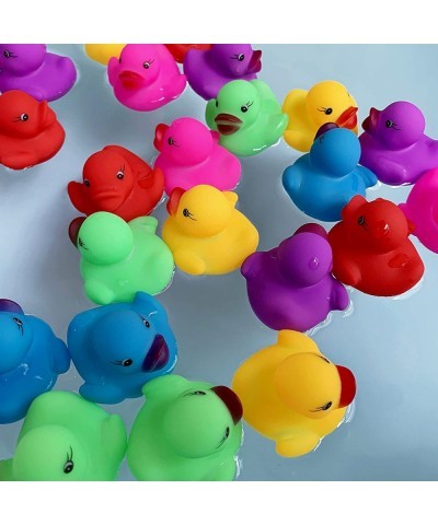 144-Pack Mini Bath Ducks Set Mini Colorful Rubber Duckies Bath Toy for Child Float & Squeak Tiny Ducks Pool Toy Set for Kids ...