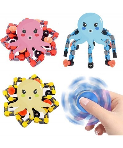 Fidget Spinner Toy 3 Pack Transformable Fingertip Spinners 3D Creative Decompression Relaxation Fingertip Mechanical Chain Gy...