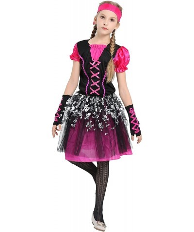 Girls Pirate Costume Pink Halloween Dress Up Cosplay Size 4-12T $30.75 Kids' Costumes