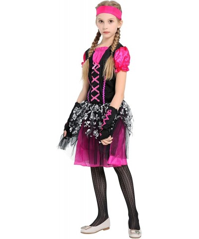 Girls Pirate Costume Pink Halloween Dress Up Cosplay Size 4-12T $30.75 Kids' Costumes