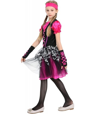 Girls Pirate Costume Pink Halloween Dress Up Cosplay Size 4-12T $30.75 Kids' Costumes