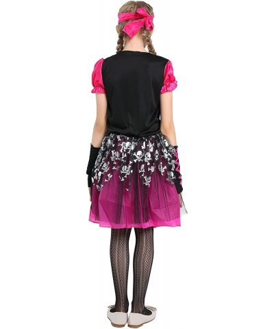 Girls Pirate Costume Pink Halloween Dress Up Cosplay Size 4-12T $30.75 Kids' Costumes