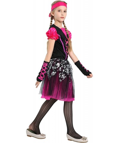 Girls Pirate Costume Pink Halloween Dress Up Cosplay Size 4-12T $30.75 Kids' Costumes