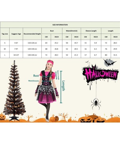 Girls Pirate Costume Pink Halloween Dress Up Cosplay Size 4-12T $30.75 Kids' Costumes