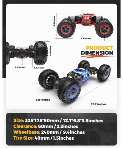 TD141 RC Cars-1:14 Scale Remote Control Crawler 4WD Transform 15 Km/h All Terrains Electric Toy Stunt Cars RC Car Vehicle Tru...