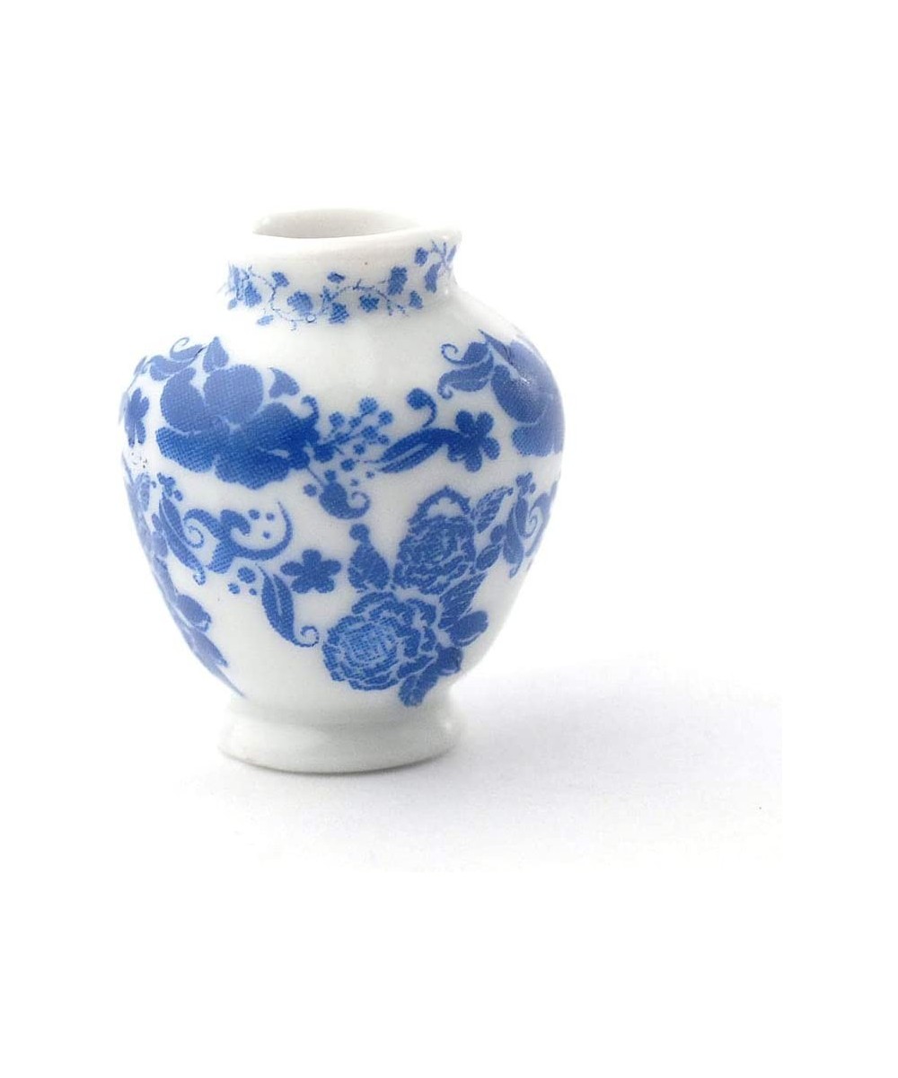 Melody Jane Dollhouse Blue Delft Jar Vase Miniature 1:12 Ornament Accessory $22.27 Dollhouse Accessories