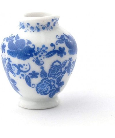 Melody Jane Dollhouse Blue Delft Jar Vase Miniature 1:12 Ornament Accessory $22.27 Dollhouse Accessories