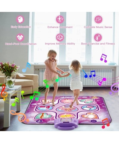 Dance Mat Toys for Girls Ages 3-10 Kids Dance Mat Game for Kids-Birthday for 3 4 5 6 7 8+ Years Old Girls Dance Pad with LED ...