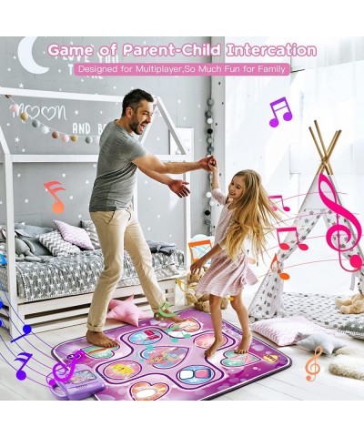 Dance Mat Toys for Girls Ages 3-10 Kids Dance Mat Game for Kids-Birthday for 3 4 5 6 7 8+ Years Old Girls Dance Pad with LED ...