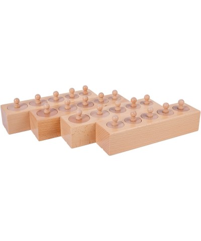 Knobbed Cylinders Blocks Home Preschool Toys (Primary Color Knobbed Cylinders) $65.09 Early Development & Activity Toys