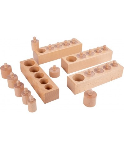 Knobbed Cylinders Blocks Home Preschool Toys (Primary Color Knobbed Cylinders) $65.09 Early Development & Activity Toys