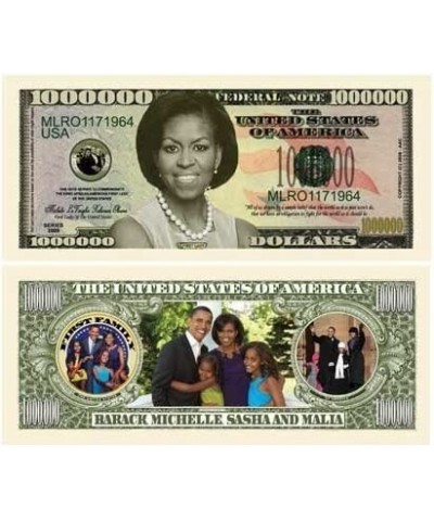 Pack of 50 - Michelle Obama - First Lady - First Family Million Dollar Bill - Great Gift for Lovers of The Obama Family $26.2...