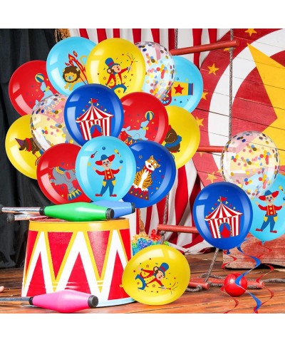 60 Pack Carnival Theme Party Balloons Decorations 12 Inch Circus Animal Latex Confetti Balloons for Carnival Birthday Party C...