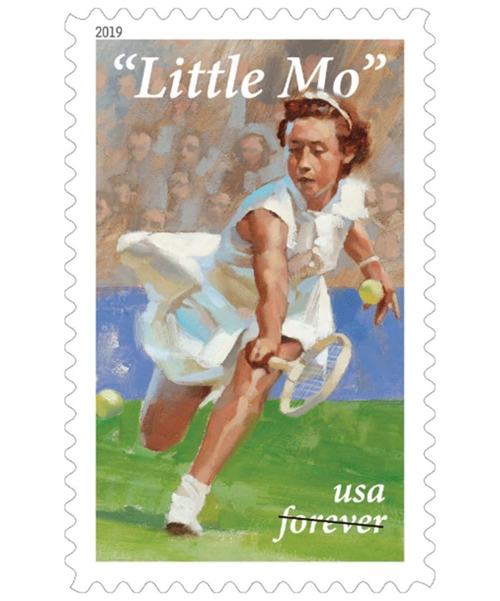 Little Mo Tennis Champion Maureen Connolly Brinker Pane of Twenty Forever Postage Stamps Scott 5377 $34.60 Collectible Postag...