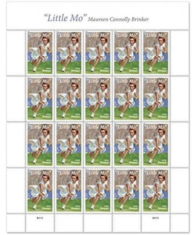 Little Mo Tennis Champion Maureen Connolly Brinker Pane of Twenty Forever Postage Stamps Scott 5377 $34.60 Collectible Postag...