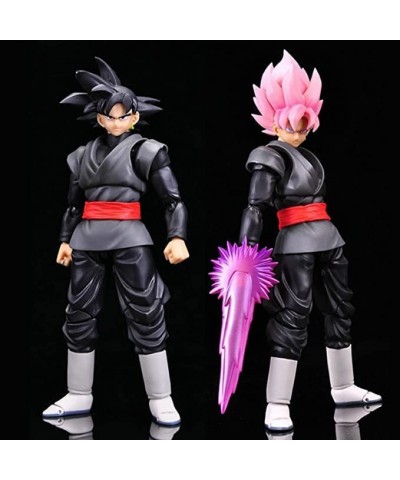 6 Inch Black Goku Action Figure Super Dragon Ball Figures Anime Series Multi-Joint Mobility Dragon Ball Action Figures Two-To...