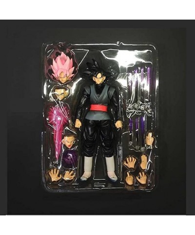 6 Inch Black Goku Action Figure Super Dragon Ball Figures Anime Series Multi-Joint Mobility Dragon Ball Action Figures Two-To...