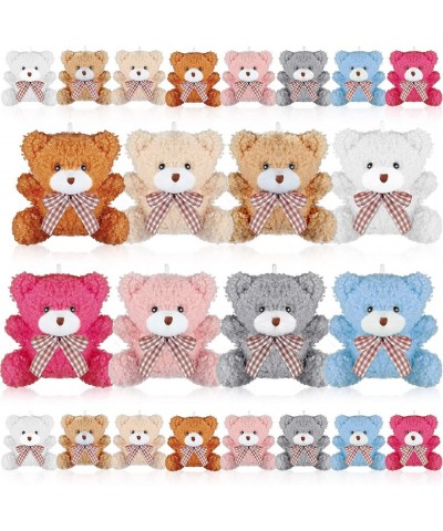 24 Pack Mini Bear Toys Bulk Plush Stuffed Animals Jointed Doll 3.15 Inch Bear Keychain for Teens Girls Adult Birthday Wedding...